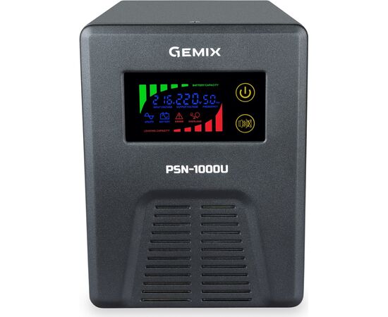 Источник бесперебойного питания Gemix PSN-1000U (PSN1000U), изображение 2 Источник бесперебойного питания Gemix PSN-1000U (PSN1000U), изображение 2