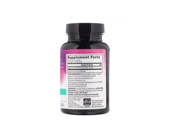 Витаминно-минеральный комплекс Neocell Гиалуроновая кислота, Hyaluronic Acid, 100 мг, 60 капсул (NEL-09664), изображение 2 Витаминно-минеральный комплекс Neocell Гиалуроновая кислота, Hyaluronic Acid, 100 мг, 60 капсул (NEL-09664), изображение 2