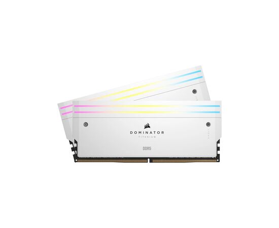 Модуль пам'яті для комп'ютера DDR5 32GB (2x16GB) 6000 MHz Dominator Titanium RGB White Corsair (CMP32GX5M2B6000C30W), зображення 3 Модуль пам'яті для комп'ютера DDR5 32GB (2x16GB) 6000 MHz Dominator Titanium RGB White Corsair (CMP32GX5M2B6000C30W), зображення 3