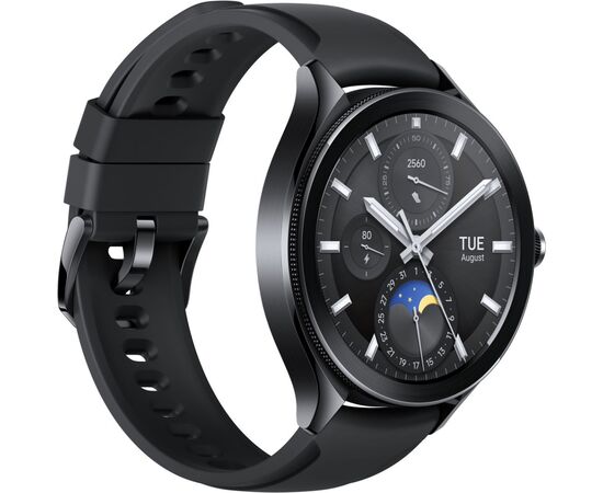 Смарт-часы Xiaomi Watch 2 Pro Bluetooth Black Case with Black Fluororubber Str (1006732), изображение 3 Смарт-часы Xiaomi Watch 2 Pro Bluetooth Black Case with Black Fluororubber Str (1006732), изображение 3