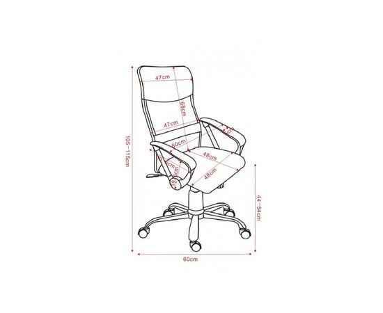 Офісне крісло GT Racer B-710 Black, зображення 3