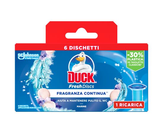 Туалетний блок Duck Диски чистоти Морська свіжість змінний блок (5000204790436)