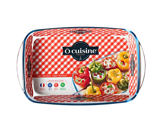 Форма для выпечки O Cuisine прямокутна 39 х 24 х 6 см 3,6л (249BC00/1646), изображение 3 Форма для выпечки O Cuisine прямокутна 39 х 24 х 6 см 3,6л (249BC00/1646), изображение 3