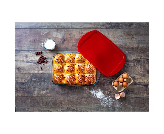 Форма для выпечки O Cuisine з кришкою прямокутна 40 х 27 х 7 см 4.5 л (240PC05/7044), изображение 2 Форма для выпечки O Cuisine з кришкою прямокутна 40 х 27 х 7 см 4.5 л (240PC05/7044), изображение 2