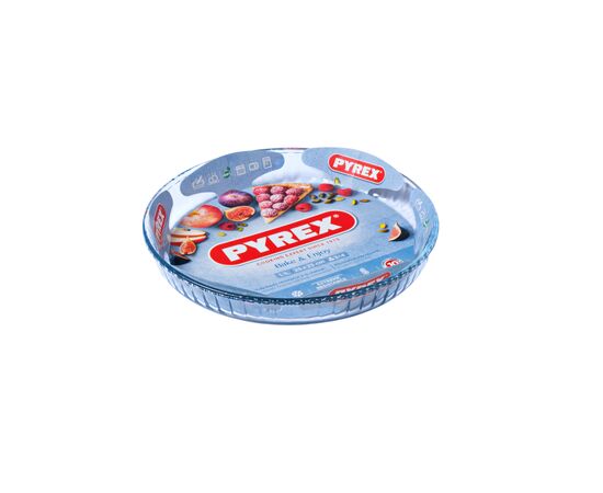 Форма для выпечки Pyrex BakeEnjoy кругла 25 см 1,1л хвилястий край (812B000/7646)