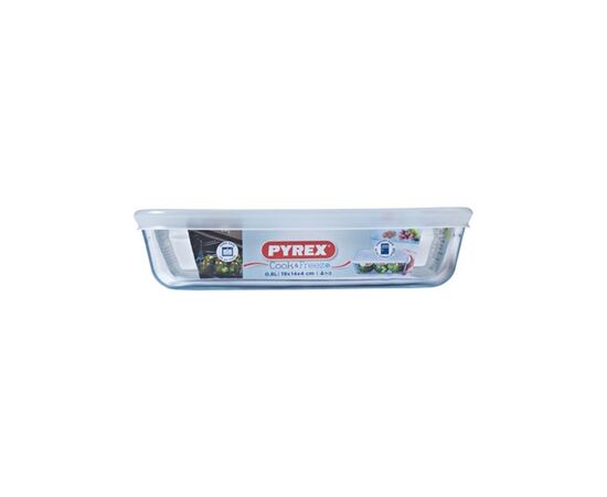 Форма для выпечки Pyrex CookFreez Classic прямокутна 0.8 л 19 х 14 см (241P000/7646), изображение 4 Форма для выпечки Pyrex CookFreez Classic прямокутна 0.8 л 19 х 14 см (241P000/7646), изображение 4