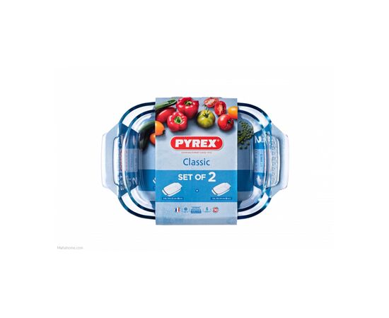 Форма для випікання Pyrex Classic прямокутна набір 2 шт 2.6 л 1.9 л (912S967/7045), зображення 5 Форма для випікання Pyrex Classic прямокутна набір 2 шт 2.6 л 1.9 л (912S967/7045), зображення 5