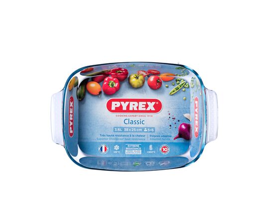 Форма для выпечки Pyrex Classic прямокутна 38 х 25 х 6,5 см 3.6 л (232B000/8046), изображение 2 Форма для выпечки Pyrex Classic прямокутна 38 х 25 х 6,5 см 3.6 л (232B000/8046), изображение 2