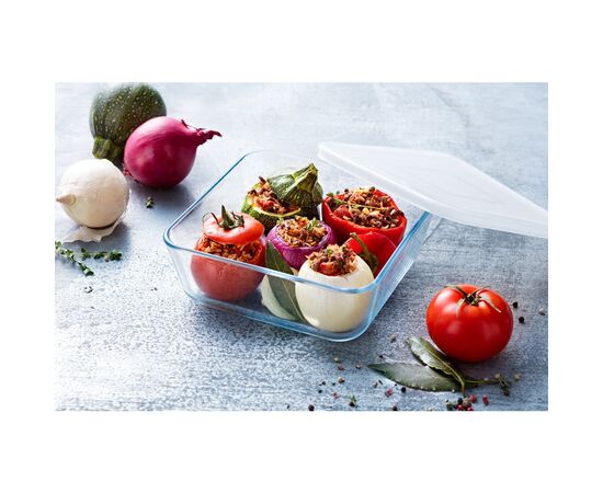 Форма для випікання Pyrex CookFreez з кришкою квадратна 15 х 15 см 0.85 л (218P001/7646), зображення 2 Форма для випікання Pyrex CookFreez з кришкою квадратна 15 х 15 см 0.85 л (218P001/7646), зображення 2