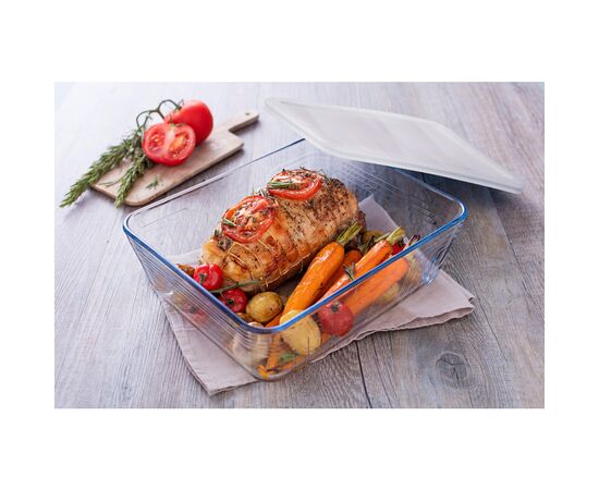 Форма для випікання Pyrex CookFreez з кришкою квадратна 15 х 15 см 0.85 л (218P001/7646), зображення 4 Форма для випікання Pyrex CookFreez з кришкою квадратна 15 х 15 см 0.85 л (218P001/7646), зображення 4