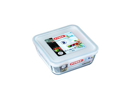 Форма для выпечки Pyrex CookFreez з кришкою квадратна 15 х 15 см 0.85 л (218P001/7646)
