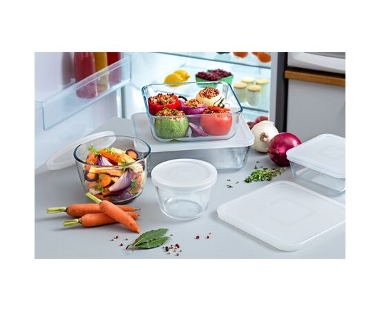 Форма для випікання Pyrex CookFreez з кришкою кругла 16 х 11см 1.6 л (155P001/7644), зображення 5 Форма для випікання Pyrex CookFreez з кришкою кругла 16 х 11см 1.6 л (155P001/7644), зображення 5