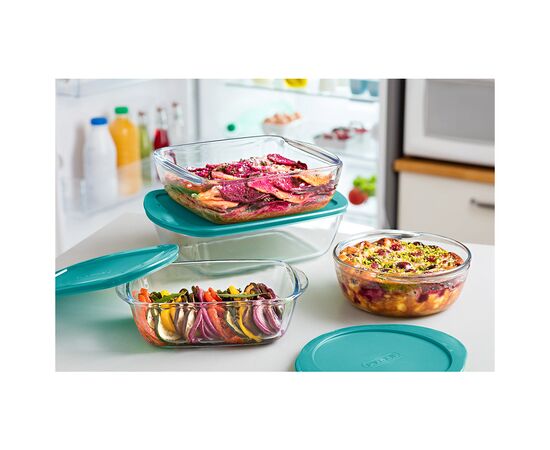 Форма для випікання Pyrex CookStore з кришкою прямокутна 28 х 20 х 8 см 2.5 л (216P000/7645), зображення 3 Форма для випікання Pyrex CookStore з кришкою прямокутна 28 х 20 х 8 см 2.5 л (216P000/7645), зображення 3