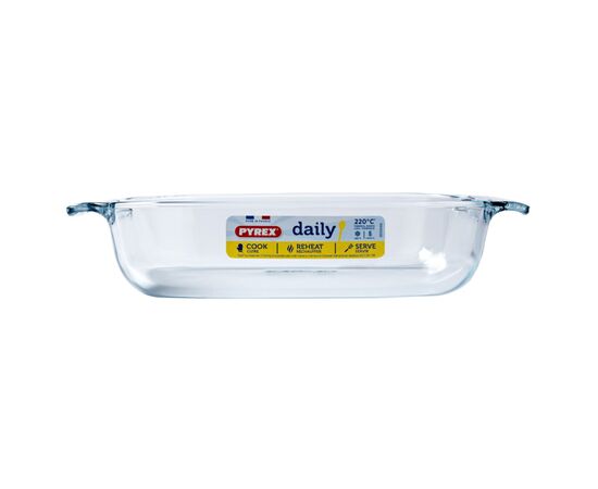Форма для выпечки Pyrex Daily прямокутна 31 х 20 х 6 см 1.8 л (230B000/3646), изображение 2 Форма для выпечки Pyrex Daily прямокутна 31 х 20 х 6 см 1.8 л (230B000/3646), изображение 2