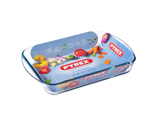 Форма для выпечки Pyrex Essentials прямокутна 35 х 23 х 5 см 2.6 л (234B000/8046), изображение 4 Форма для выпечки Pyrex Essentials прямокутна 35 х 23 х 5 см 2.6 л (234B000/8046), изображение 4