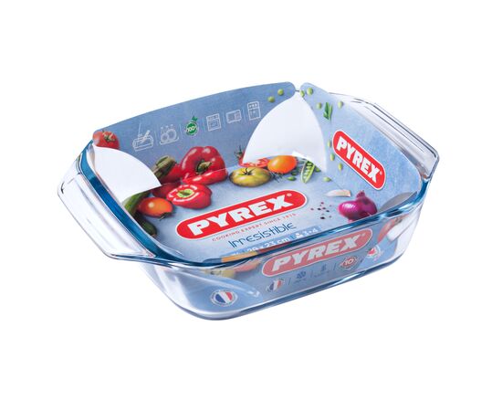 Форма для выпечки Pyrex Irresistible квадратна 29 х 23 х 7 см 2,3 л (400B000/7146), изображение 3 Форма для выпечки Pyrex Irresistible квадратна 29 х 23 х 7 см 2,3 л (400B000/7146), изображение 3