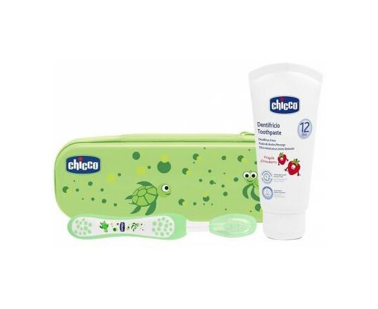 Детская зубная щетка Chicco щетка + паста зеленый (06959.00), изображение 2 Детская зубная щетка Chicco щетка + паста зеленый (06959.00), изображение 2