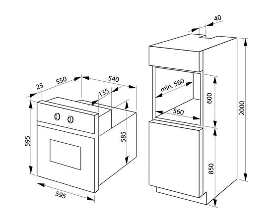 Духовой шкаф Hansa BOES68465, изображение 3