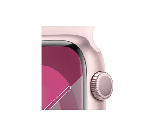 Смарт-годинник Apple Watch Series 9 GPS 45mm Pink Aluminium Case with Light Pink Sport Band - S/M (MR9G3QP/A), зображення 3