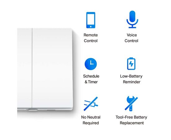 Розумний вимикач TP-Link Tapo S220, зображення 2 Розумний вимикач TP-Link Tapo S220, зображення 2