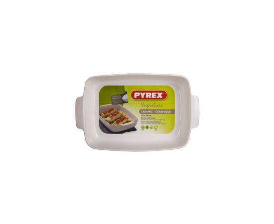 Форма для выпечки Pyrex Signature прямокутна 35 x 25 см Біла (SG35RR1/7644), изображение 2 Форма для выпечки Pyrex Signature прямокутна 35 x 25 см Біла (SG35RR1/7644), изображение 2