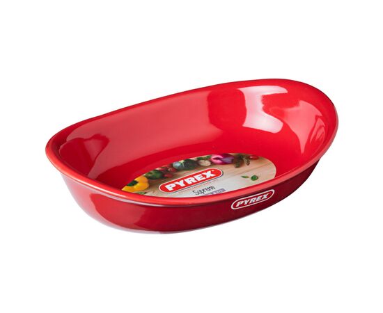 Форма для выпечки Pyrex Supreme red овальна 31 х 21 см (SU31OR5/7246), изображение 3 Форма для выпечки Pyrex Supreme red овальна 31 х 21 см (SU31OR5/7246), изображение 3