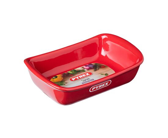Форма для выпечки Pyrex Supreme red прямокутна 22 х 15 см (SU22RR5/7248), изображение 3 Форма для выпечки Pyrex Supreme red прямокутна 22 х 15 см (SU22RR5/7248), изображение 3