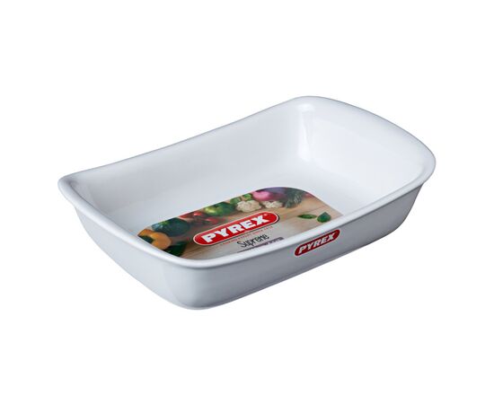 Форма для випікання Pyrex Supreme white прямокутна 30 х 20 см (SU30RR1/7646), зображення 2 Форма для випікання Pyrex Supreme white прямокутна 30 х 20 см (SU30RR1/7646), зображення 2
