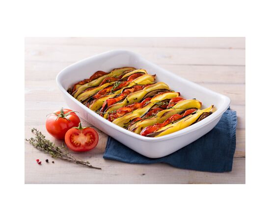 Форма для выпечки Pyrex Supreme white прямокутна 33 х 23 см (SU33RR1/7644), изображение 3 Форма для выпечки Pyrex Supreme white прямокутна 33 х 23 см (SU33RR1/7644), изображение 3