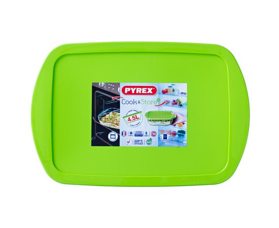 Форма для выпечки Pyrex Cook Store прямокутна з кришкою 40 х 27 х 7 см 4.5 л (240P002/7644), изображение 3 Форма для выпечки Pyrex Cook Store прямокутна з кришкою 40 х 27 х 7 см 4.5 л (240P002/7644), изображение 3