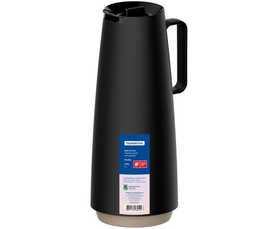 Термос Tramontina Exata 1 л Чорний (61636/103), зображення 5 Термос Tramontina Exata 1 л Чорний (61636/103), зображення 5
