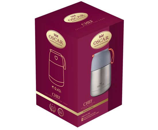 Термос Oscar Chef 430 мл (OSR-6107-430), изображение 6 Термос Oscar Chef 430 мл (OSR-6107-430), изображение 6