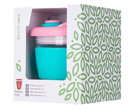 Термочашка Ringel Emotion 200 мл бірюза/рожева (RG-6121-200/2), изображение 2