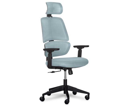 Офісне крісло Mealux Leo Air Grey / Blue (Y-543 KBGL), зображення 3