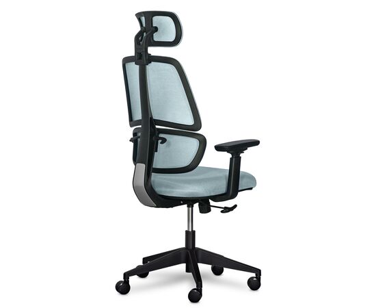 Офісне крісло Mealux Leo Air Grey / Blue (Y-543 KBGL), зображення 6
