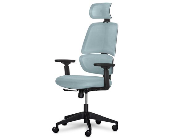 Офісне крісло Mealux Leo Air Grey / Blue (Y-543 KBGL)