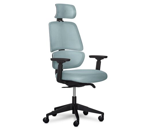 Офісне крісло Mealux Leo Air Plus Grey / Blue (Y-546 KBGL)