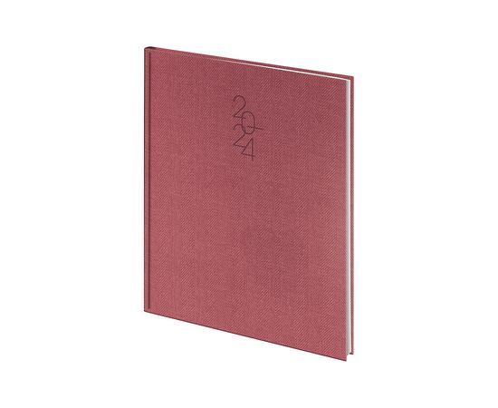 Еженедельник Brunnen датированный 2024 Бюро Tweed A4 21x26 см 76 страниц Красный (73-761 32 204), изображение 2
