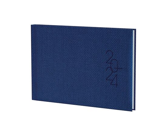 Еженедельник Brunnen датированный 2024 карманный Tweed Синий A6 72 листа (73-755 32 304), изображение 2