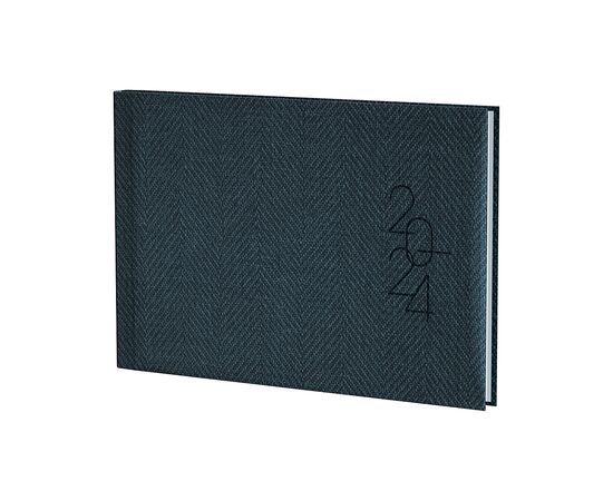 Еженедельник Brunnen датированный 2024 карманный Tweed Серый A6 72 листа (73-755 32 804), изображение 2