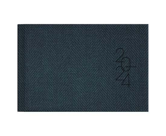 Еженедельник Brunnen датированный 2024 карманный Tweed Серый A6 72 листа (73-755 32 804)