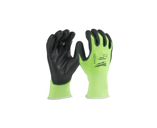 Защитные перчатки Milwaukee Hi-Vis Cut размер M/8, 12 пар (4932492914), изображение 2 Защитные перчатки Milwaukee Hi-Vis Cut размер M/8, 12 пар (4932492914), изображение 2