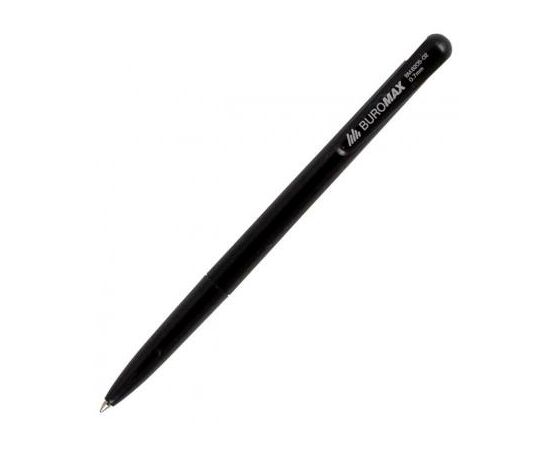 Ручка шариковая Buromax retractable JOBMAX, 0.7 мм, black (BM.8205-02)