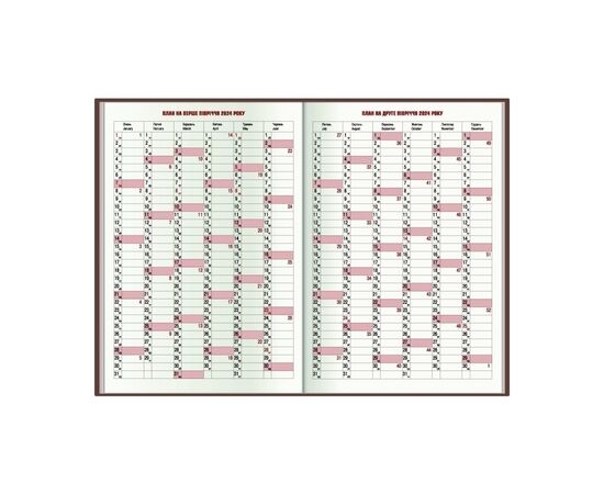 Еженедельник Economix датированный 2024 PRIME бордо, А5 (E21816-18), изображение 3 Еженедельник Economix датированный 2024 PRIME бордо, А5 (E21816-18), изображение 3