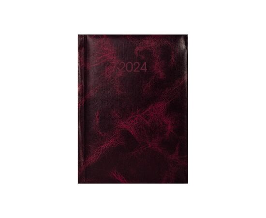 Еженедельник Economix датированный 2024 PRIME бордо, А5 (E21816-18)