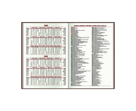 Еженедельник Economix датированный 2024 PRINCIPE сиреневый, А5 (E21690-12), изображение 4