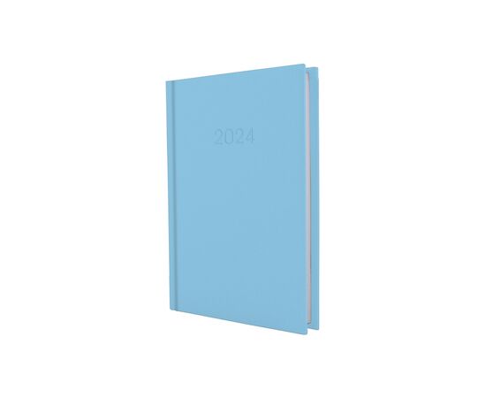 Тижневик Economix датований 2024 SATIN блакитний, А5 (E21612-11)