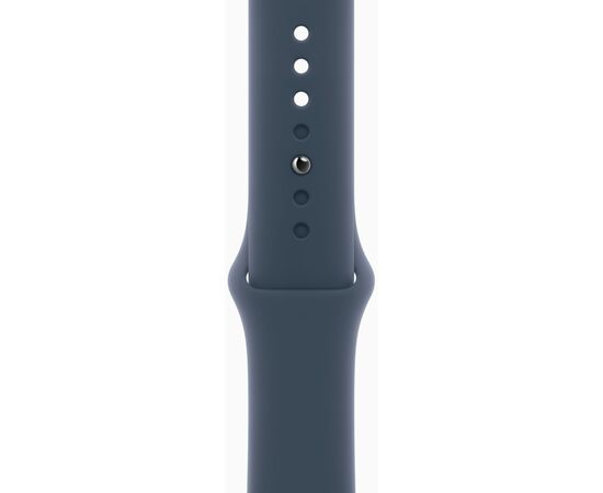 Смарт-годинник Apple Watch Series 9 GPS 45mm Silver Aluminium Case with Storm Blue Sport Band - M/L (MR9E3QP/A), зображення 3