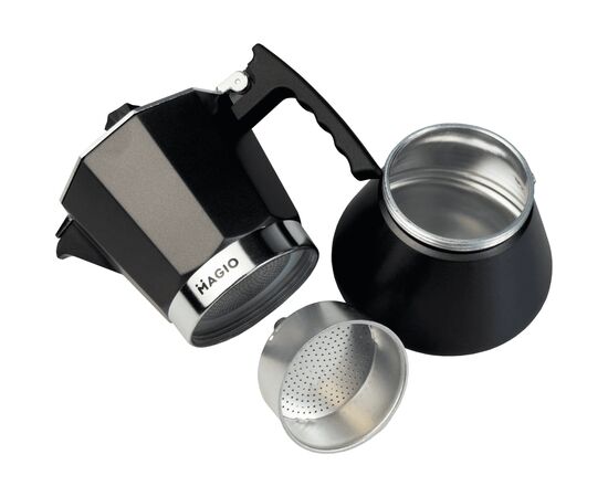 Гейзерная кофеварка Magio Чорна 6 порцій 300 мл (MG-1005), изображение 3