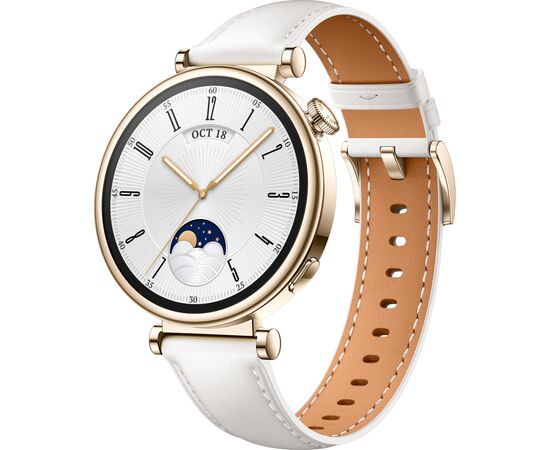 Смарт-часы Huawei WATCH GT 4 41mm Classic White Leather (55020BJB)